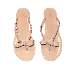 Jelly Sandals Dizzy women's pink studded rubber sandals